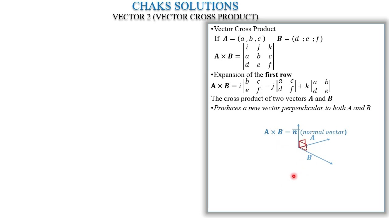 7.Vector 2(Vector Cross Product and Areas)