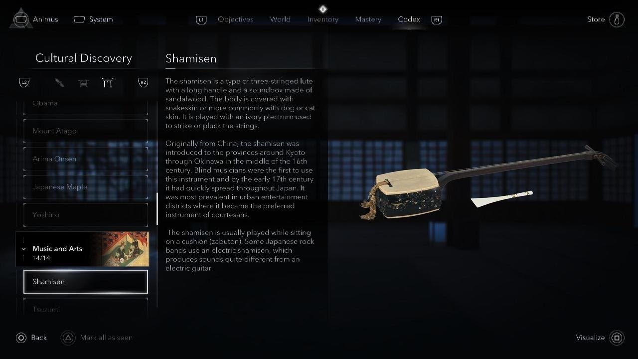 Assassin's Creed Shadows All cultural discoveries