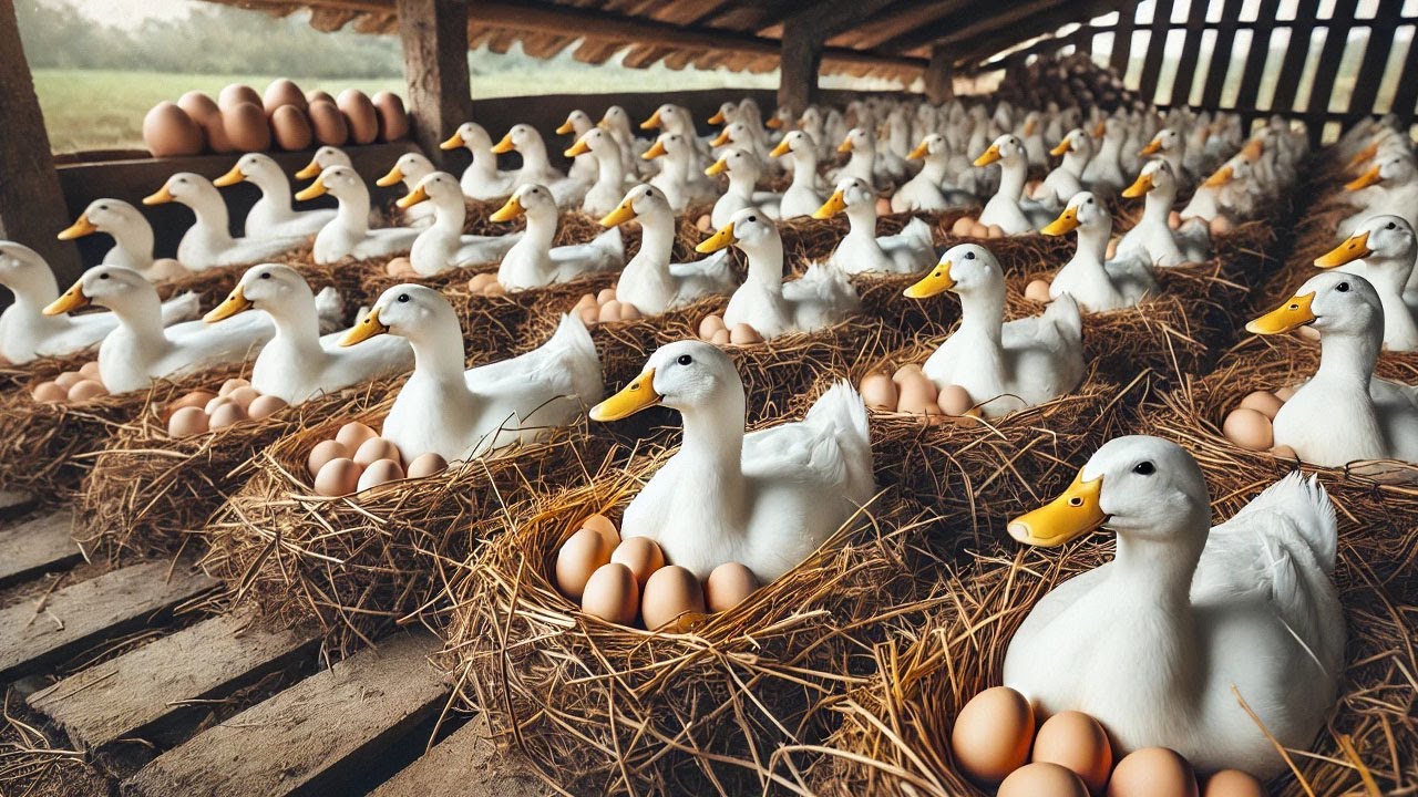 How To Produce Millions Of Organic Duck Eggs - Inside The Duck Farm