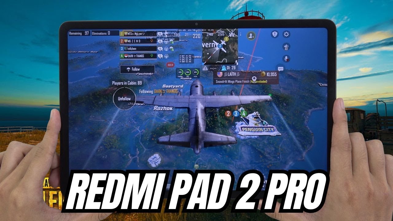 Xiaomi Redmi Pad 2 Pro test game PUBG Mobile | Snapdragon 7s Gen 4 Performance