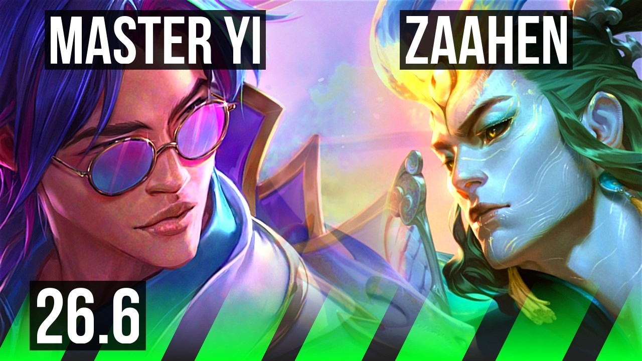 MASTER YI vs ZAAHEN (JGL) | KR Master | 26.6