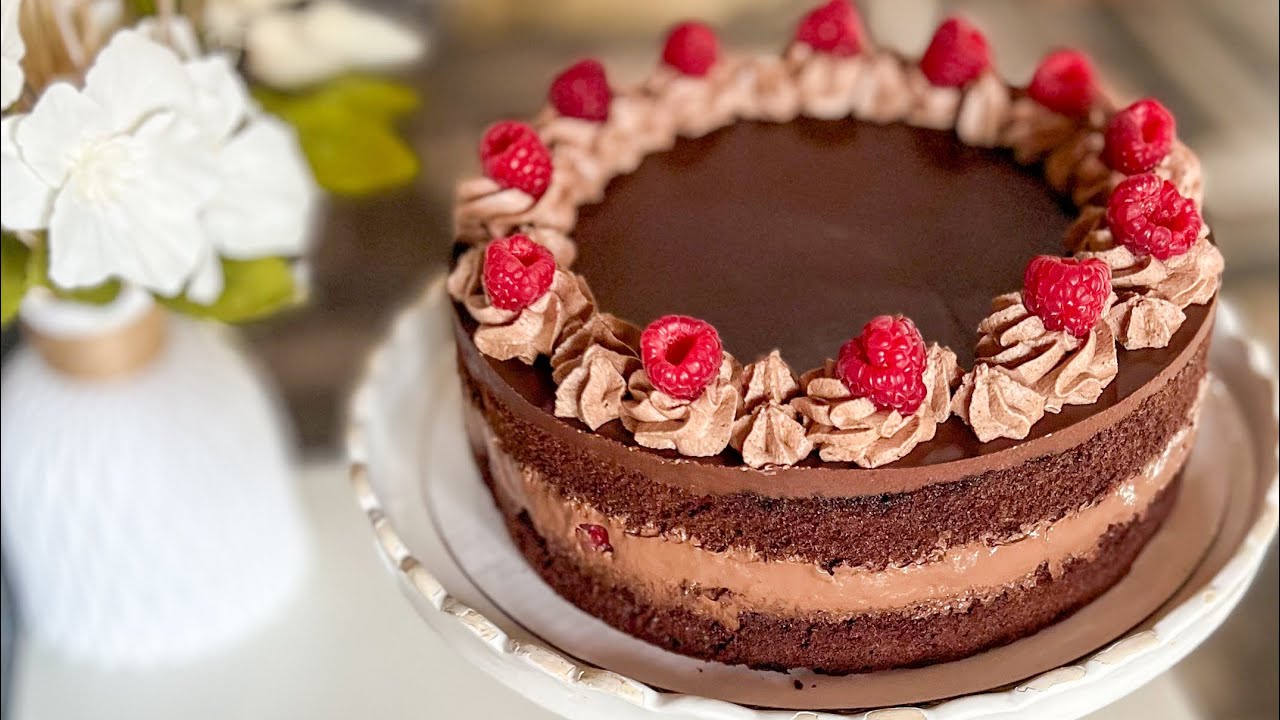 Csokis málnás torta receptem