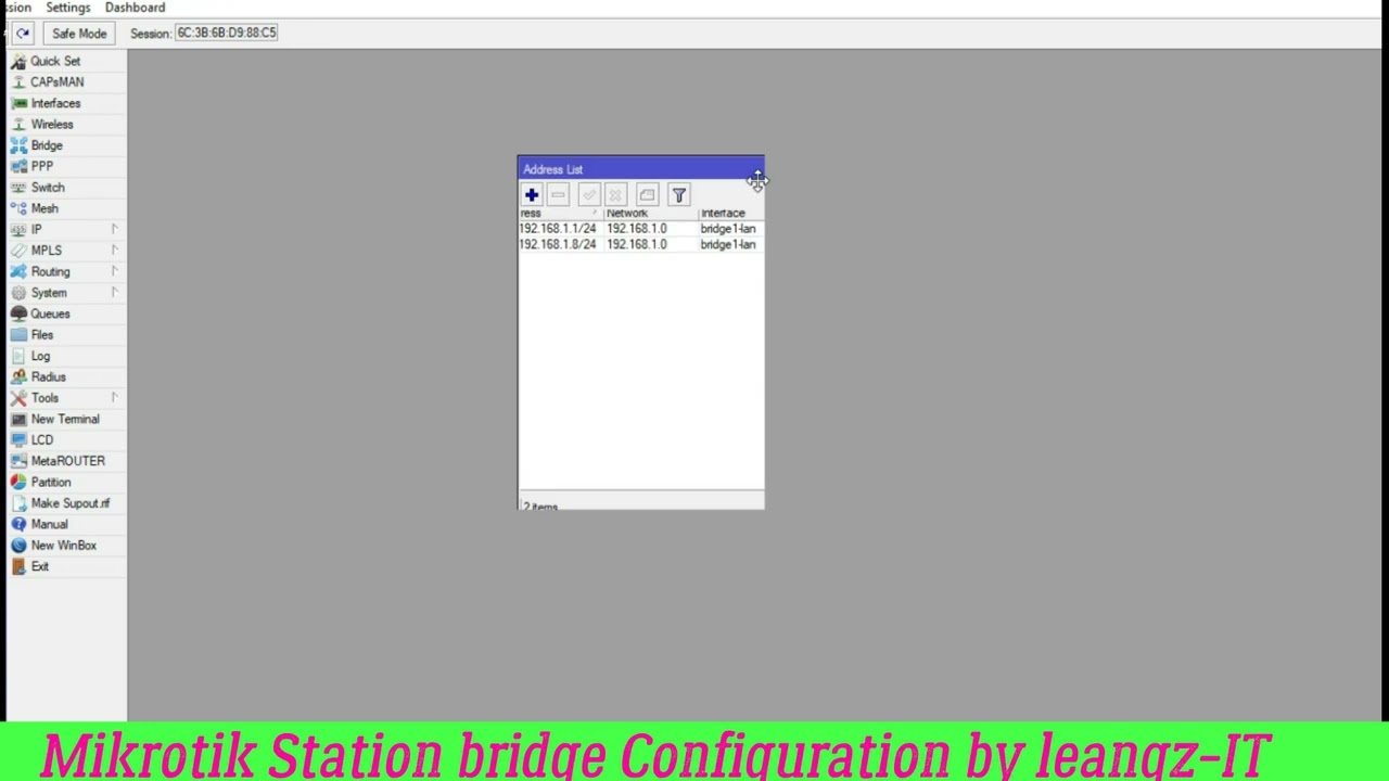 Mikrotik Station bridge Configuration wireless station & an access point bridge using