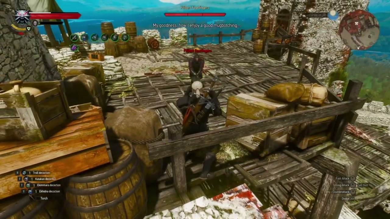 How to get white armor dye diagram WITHOUT killing Filibert von Wittan BOSS of castle - WITCHER 3