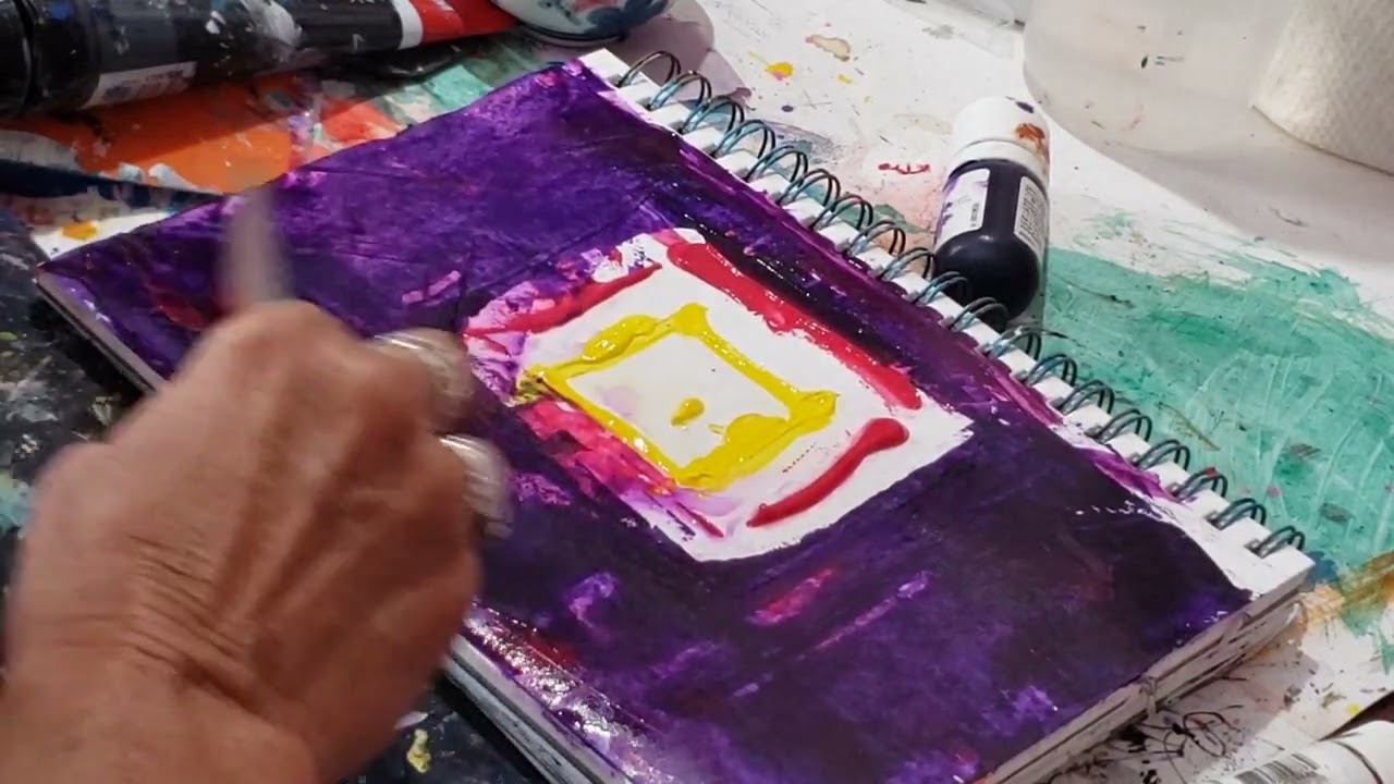 Creating an intuitive abstract art study (no talking - no music)