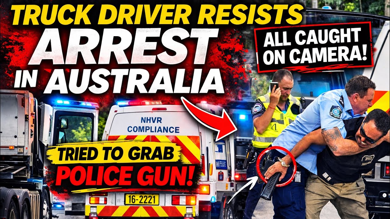 Truck Driver Tried To Grab Police Gun During Arrest at NHVR Safety Station