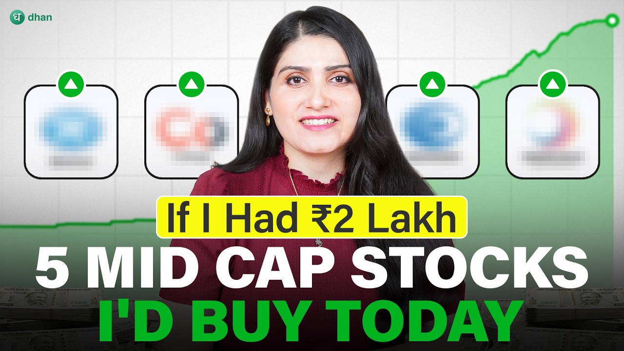 If I Had ₹2 Lakh &mdash; 5 Mid Cap Stocks I'd Buy Today for the Next 3 Years