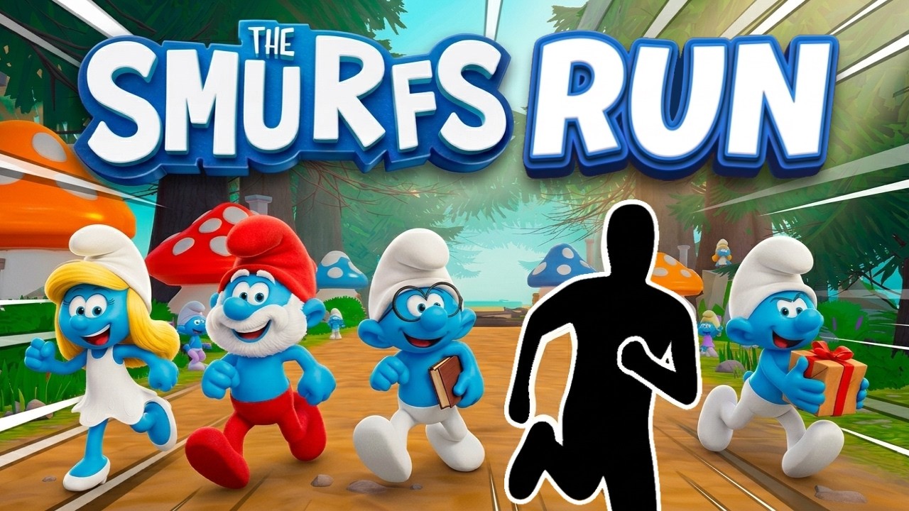 Immersive Interactive Warm Up丨THE SMURFS RUN 丨 High Quality | Full Body #1