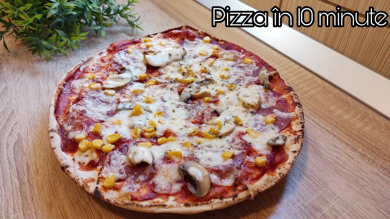 Pizza rapidă, gata &icirc;n 10 minute | Pizza pe blat de lipie | Pizza leneșului 🍕