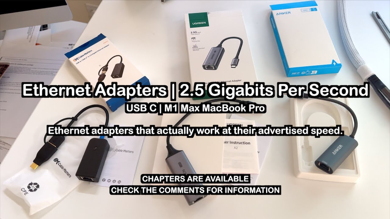 Ethernet Adapters | 2.5 Gigabits Per Second | M1 Max