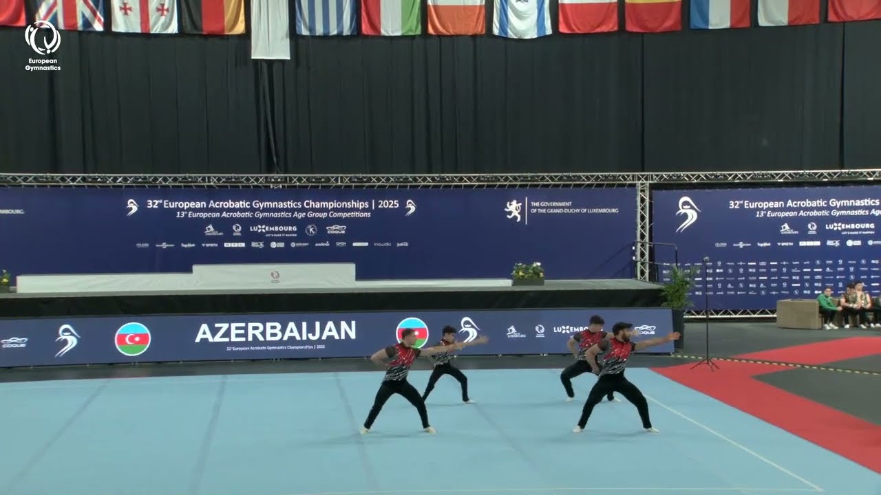 Azerbaijan - 2025 ACRO European silver medallists, Men's Group Dynamic