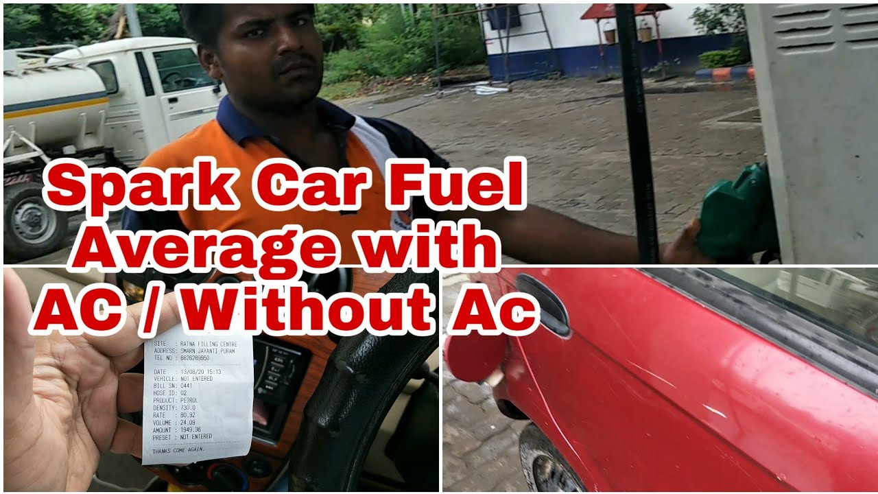 Spark car average | Chevrolet spark car mileage with AC | Spark car fuel Average without Ac | spark