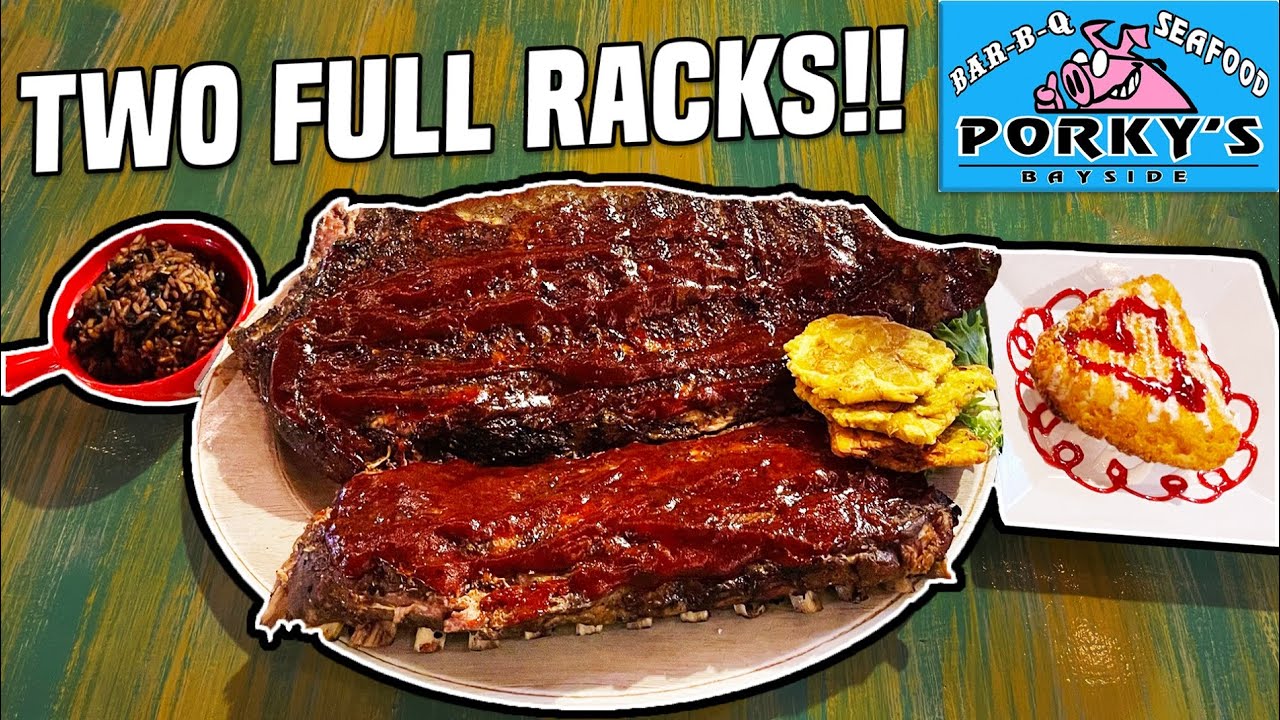 Porky's Baby Back BBQ Ribs Challenge in Marathon, Florida Keys!!