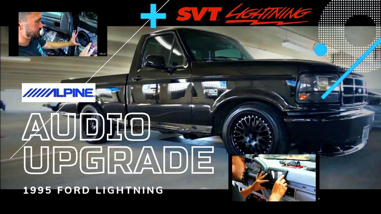 Complete Alpine Sound System Upgrade  Gen 1 Ford Lightning F 150 / Installing  Amplifiers Speakers