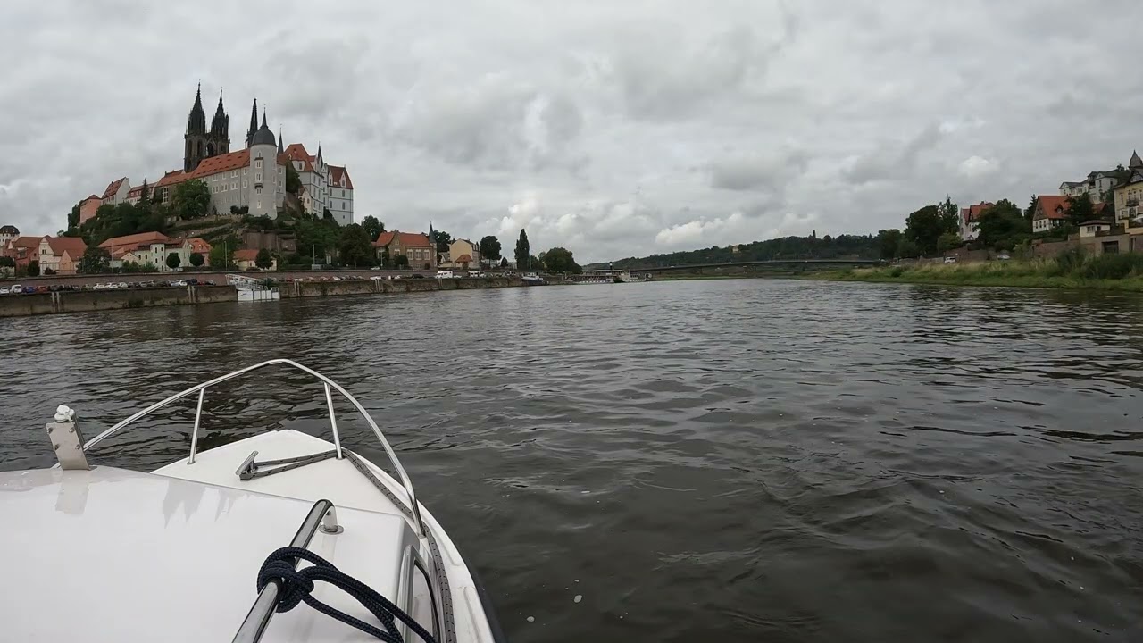 Mit dem Motorboot von Dresden über Meißen nach Diesbar-Seußlitz und zurück