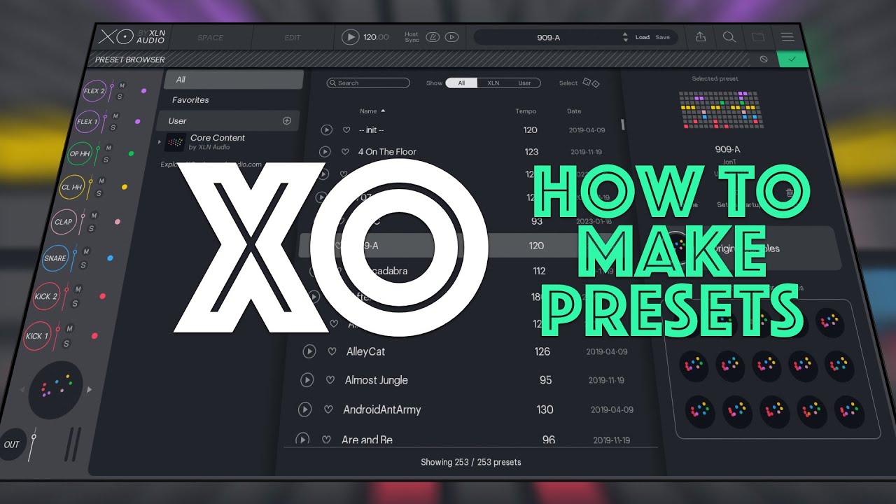How to use custom samples in XLN Audio XO and create unique presets