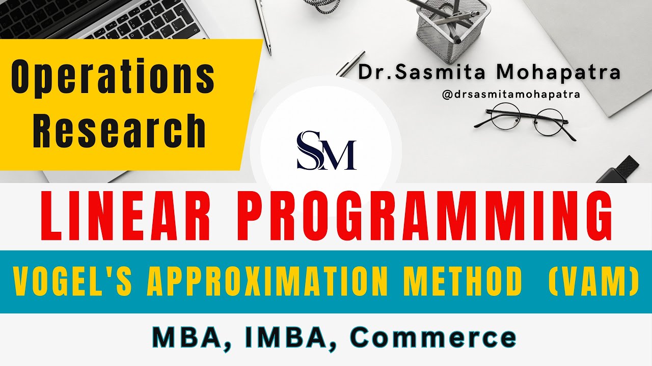 Vogel's Approximation Method Steps |Transportation Problem | Operations Research| LPP | VAM