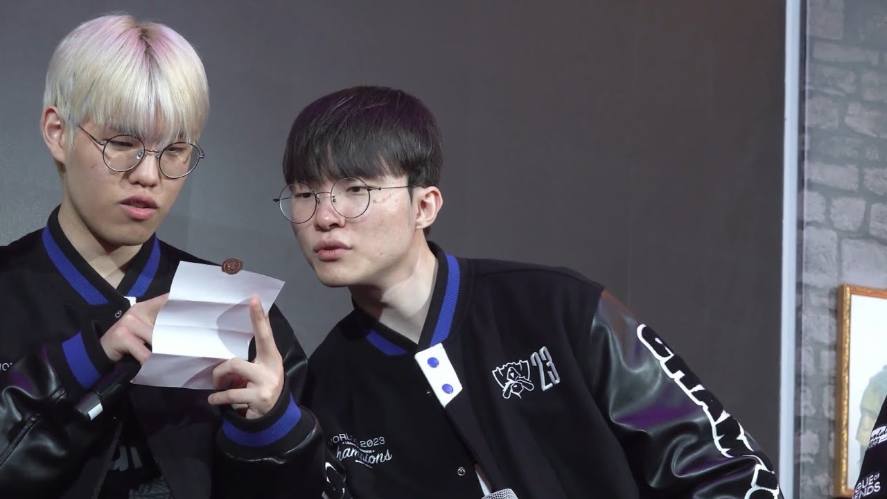 [4K/월즈기념 하드털이] 1년전 T1 월즈2023 우승 기념 SKT 0 팬미팅 팬레터 QnA 페이커 231222