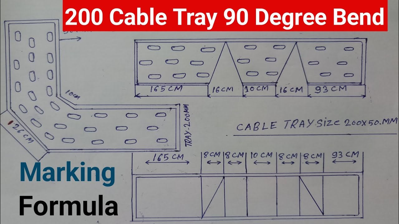 200 Cable Tray 90 Degree Bend | Cable Tray 90 Degree Bend | How To Make 90 Degree Bend √