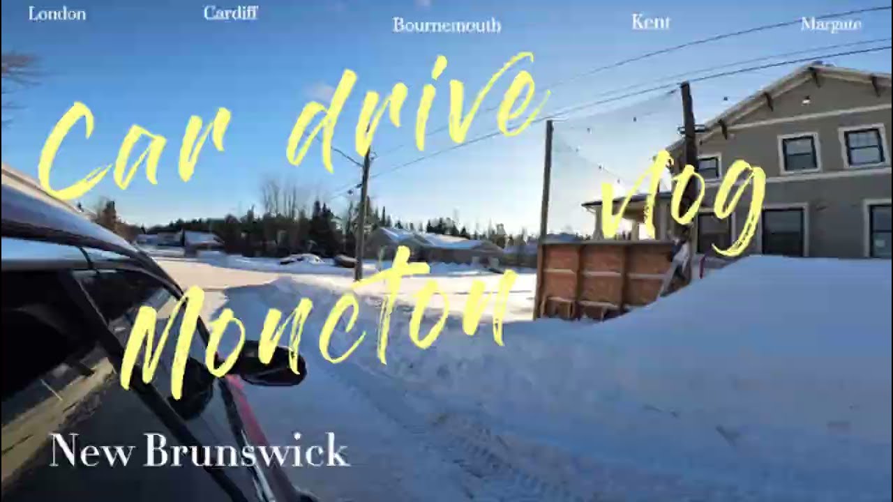 Visite de la ville de Moncton  New Brunswick 4K جولة في مدينة مونكتون