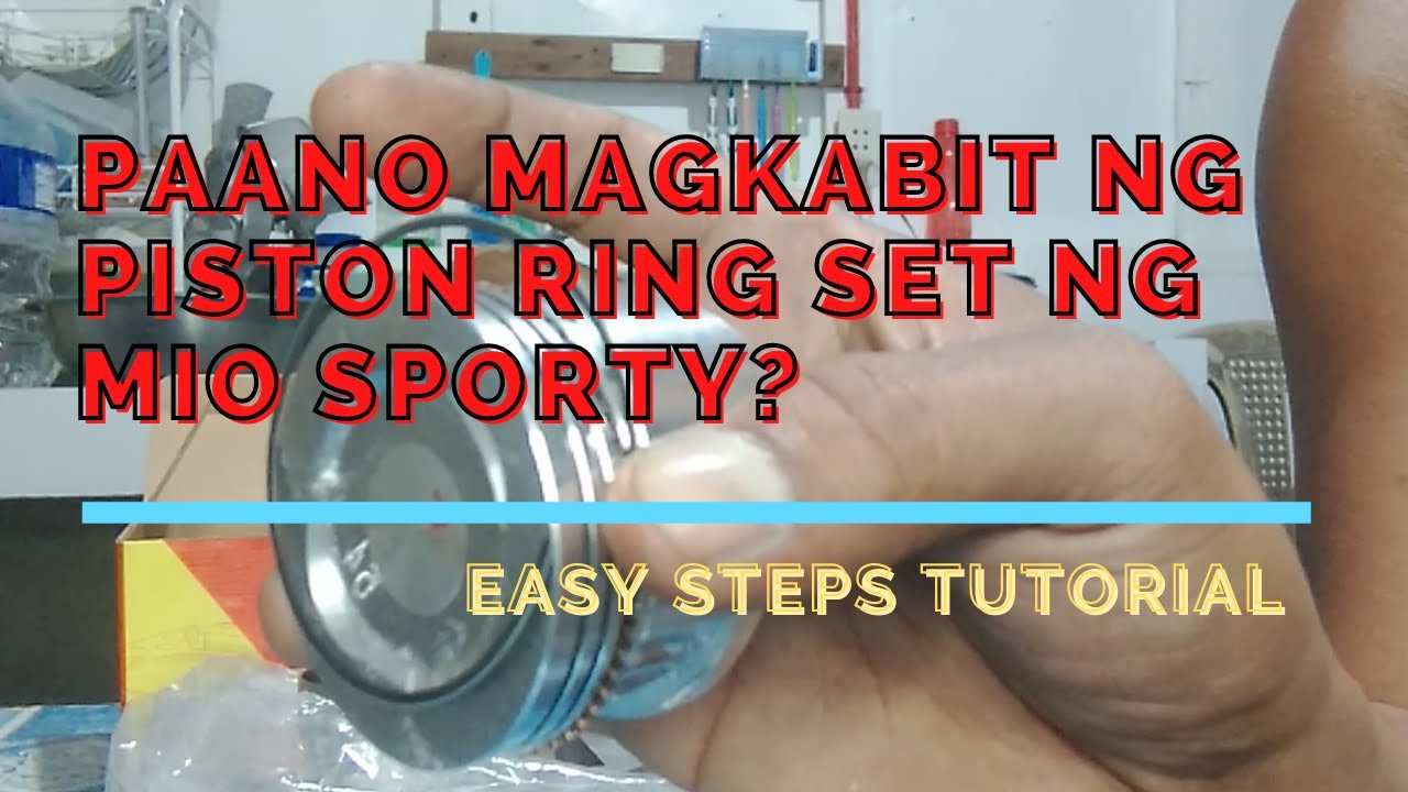 PARAAN NG PAGKABIT NG PISTON RING SET NG MIO SPORTY| STEP-BY-STEP | EASIEST WAY | RYUWORKS MECHTV