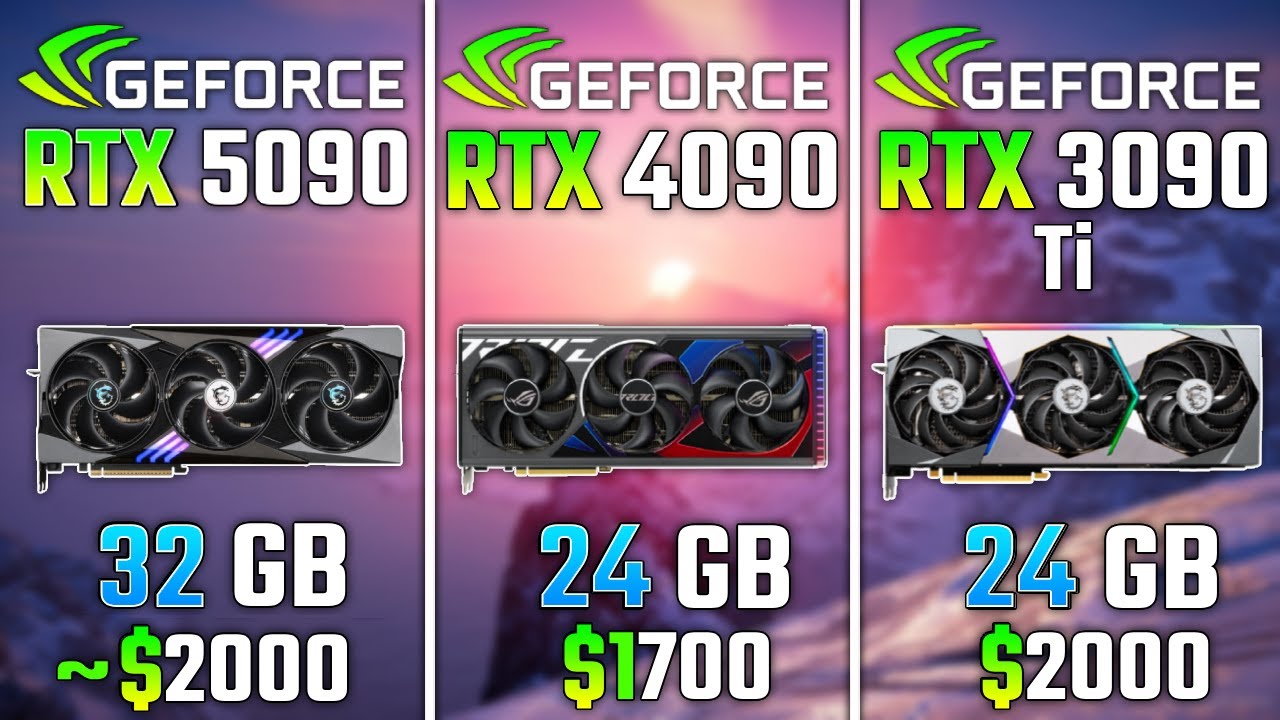 NVIDIA RTX 5090 vs RTX 4090 vs RTX 3090 Ti | Test in 6 Game