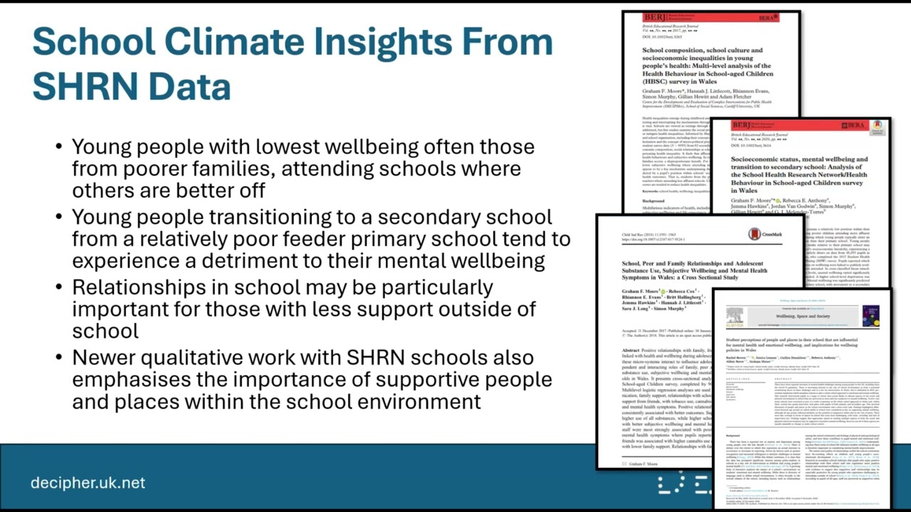 SHRN Webinar: Improving School Climate to Support Children and Young People’s Mental Health
