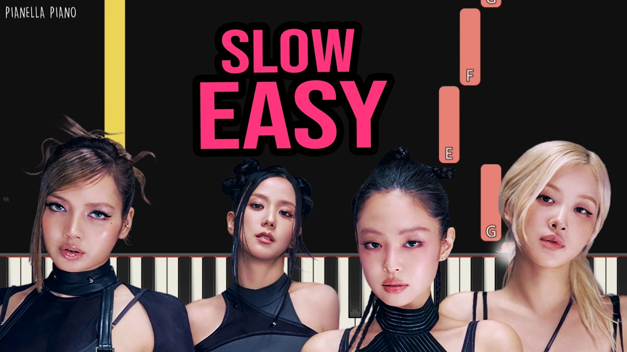 BLACKPINK - GO | SLOW EASY Piano Tutorial by Pianella Piano