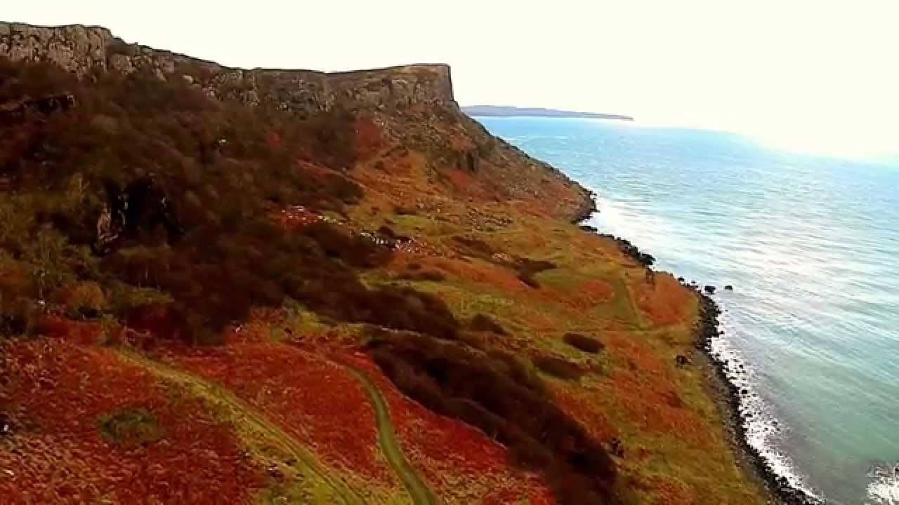 Quadcopter Flight To Top Of Fairhead.