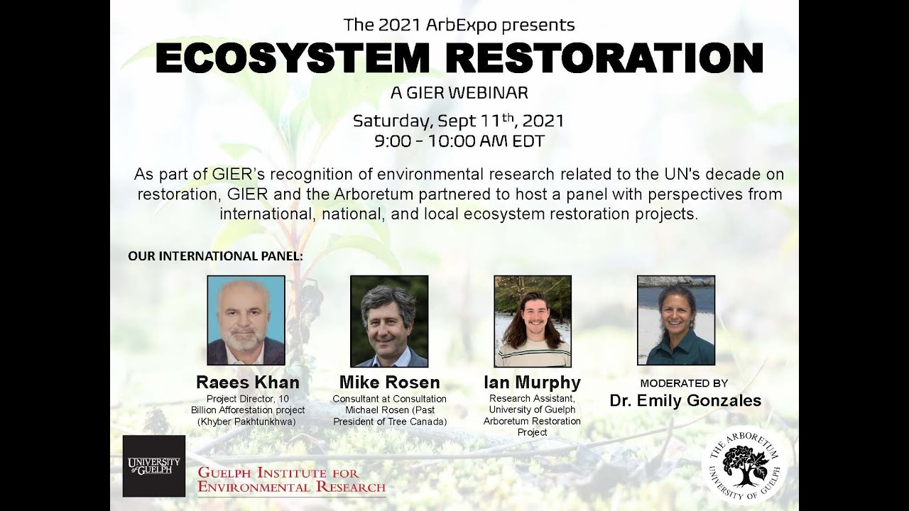 Arb Expo 2021 Panel: UN Decade on Ecosystem Restoration