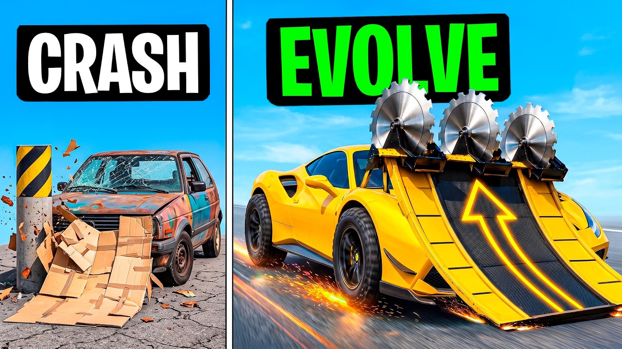 Every Time I Crash, My Ramp Car EVOLVES in GTA!