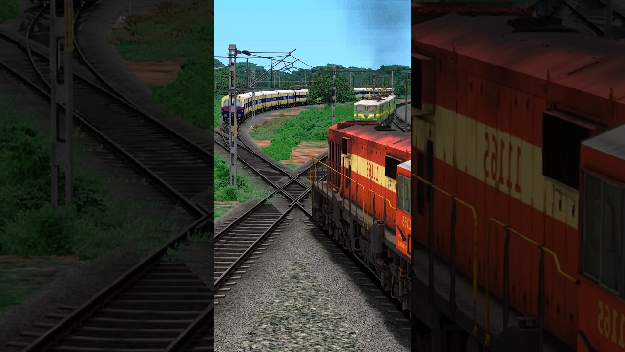 Train Simulator, WAG9 Loco hit the WDM3D Locomotive, Bumpy Railroad, Train Games #train #traingame