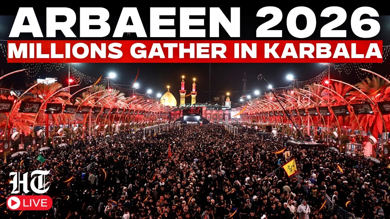 Iraq LIVE | Millions gather in Karbala for Arbaeen mourning ceremonies | Karbala LIVE Updates