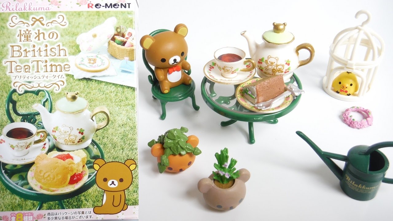『Miniature』 Rilakkuma British Tea Time リラックマ 憧れのブリティッシュティータイム リーメント RE-MENT 食玩 Japanese candy toys