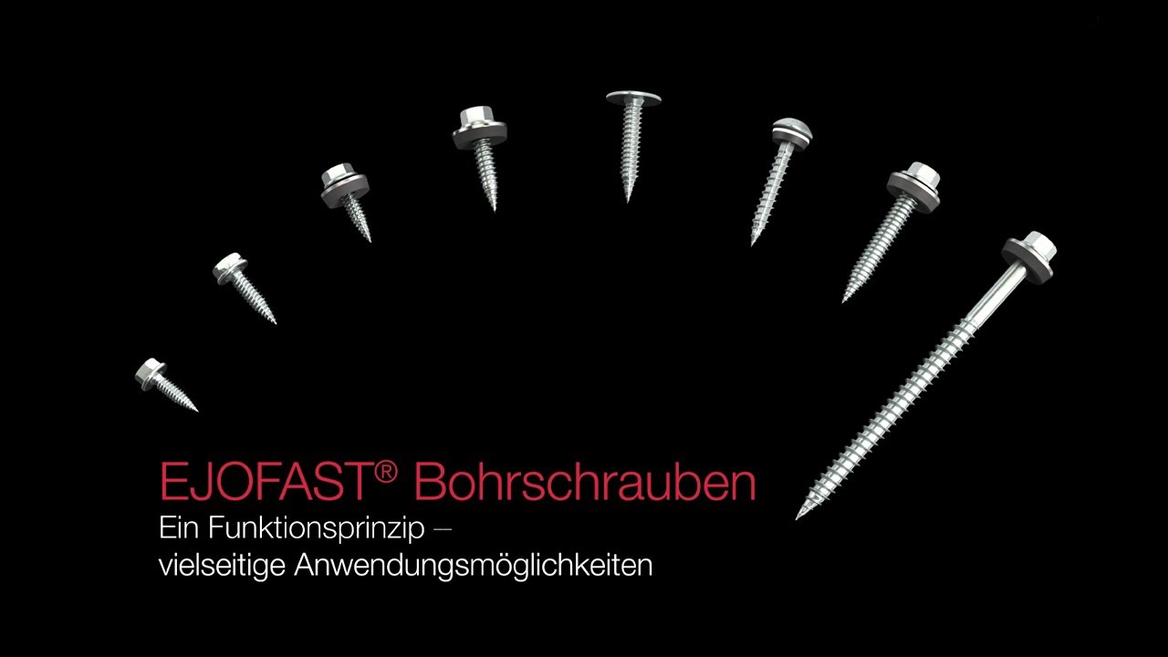 EJOFAST&reg; Bohrschrauben. Ein Funktionsprinzip &ndash; vielseitige Anwendungsm&ouml;glichkeiten.