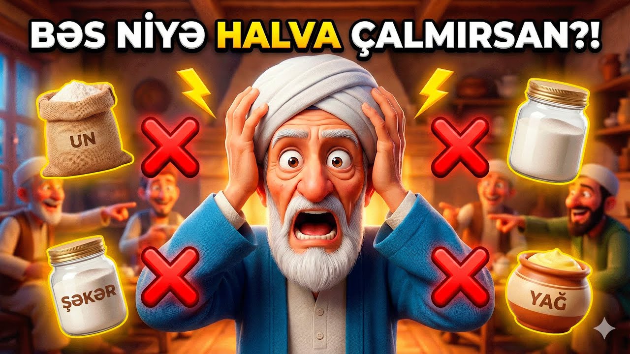 🔥 Molla Nəsrəddin: Halva Niyə Bişmir? | Ən G&uuml;lməli Lətifə
