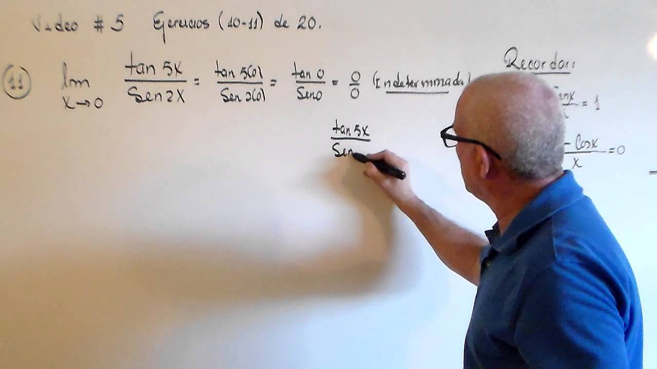 LIMITES DE FUNCIONES TRIGONOMETRICAS .  EJERCICIOS  (10 - 11)  DE 20 .