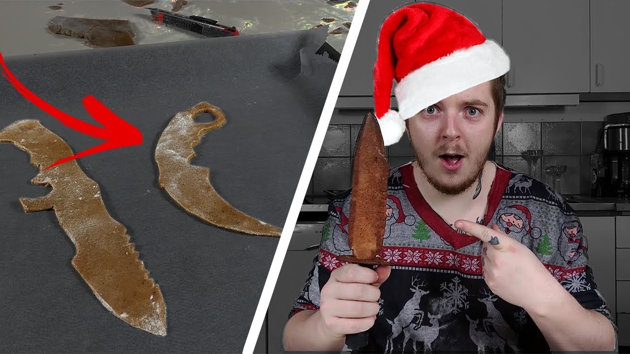 Bakar RIKTIGA CS:GO Knivar Av PEPPARKAKA!