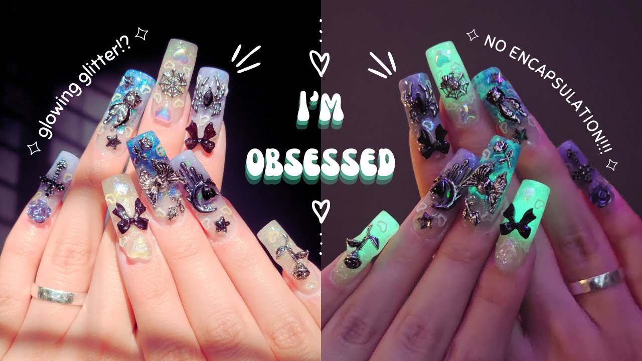 ✧꙳🖤 Glitter Acrylic Nails with my Custom Acrylics 🖤꙳✧