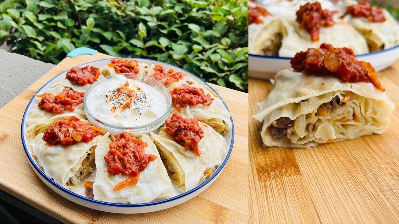 Go'shtli Honim tayyoshlash/ Как готовить Узбекское блюдо ХАНУМ / чудесный вкус!
