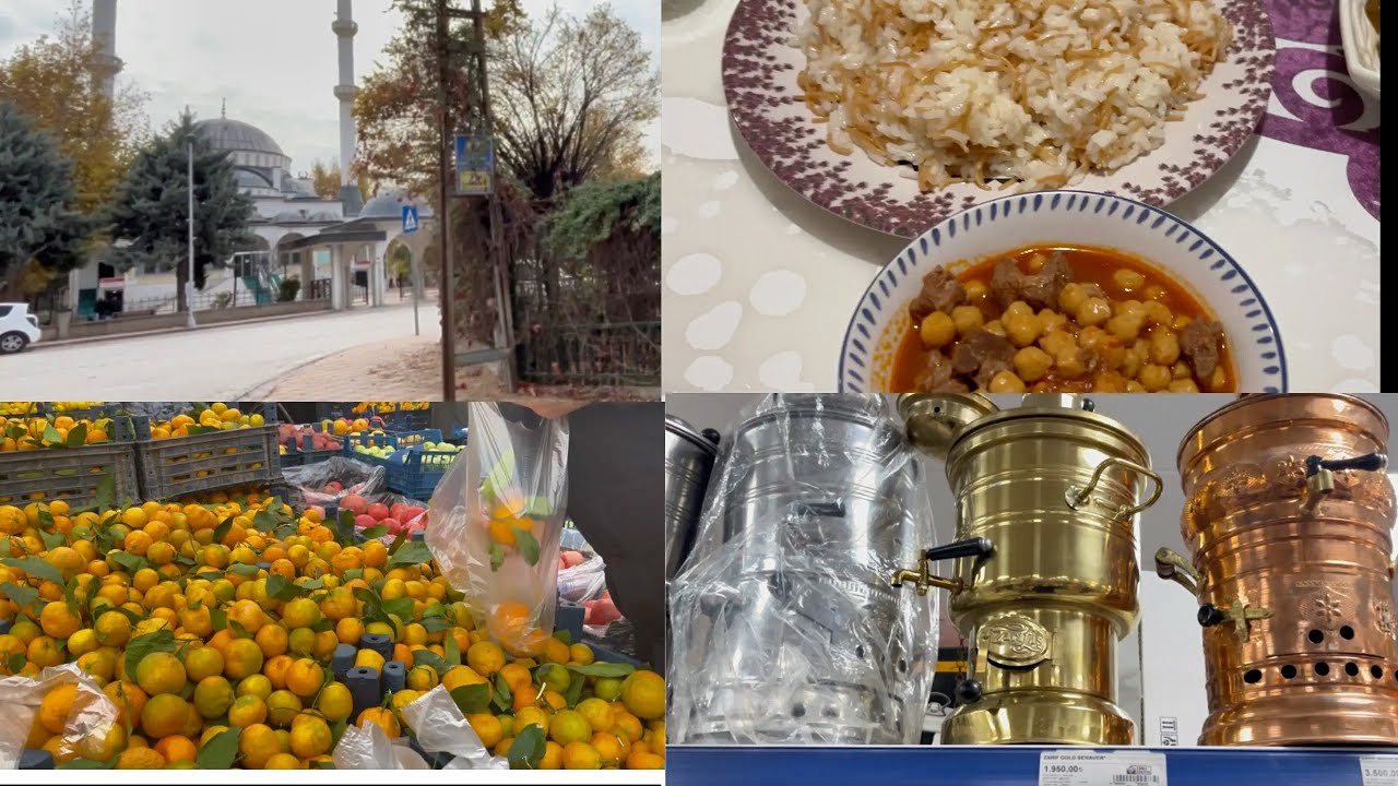 MARKET ALIŞVERİŞİ ÇOCUKLARIN OKULUNA GİTTİK  NOHUT YEMEĞİ MASAM 