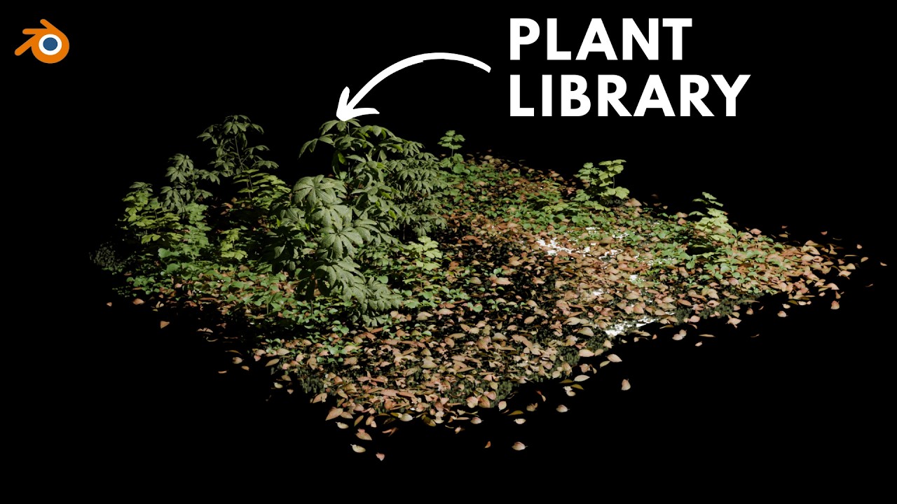 How to Install  Plant Library in Blender #blender #3d #tutorial