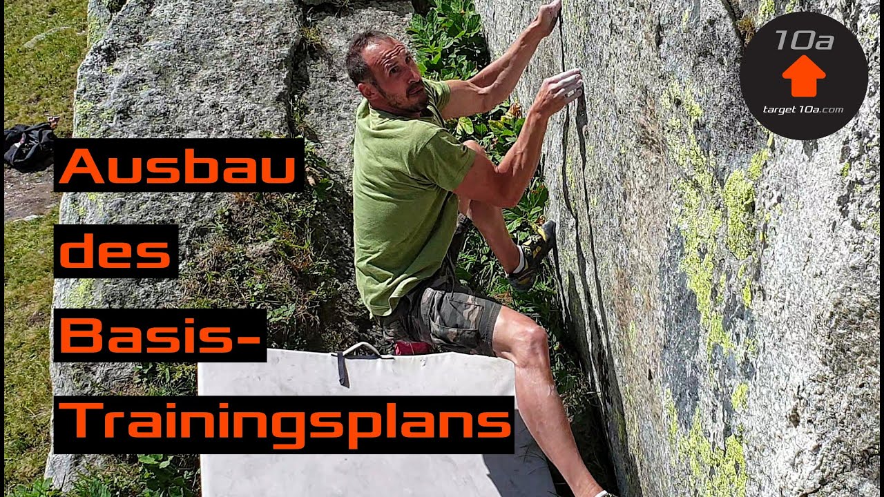 Ausbau des Basistrainingsplans | Klettern - Bouldern