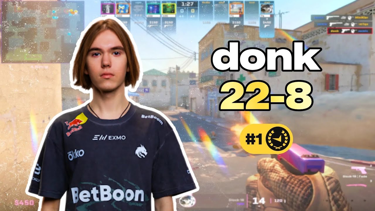 DONK 22-8 EU FACEIT POV (Dust2) | 4477 ЭЛО