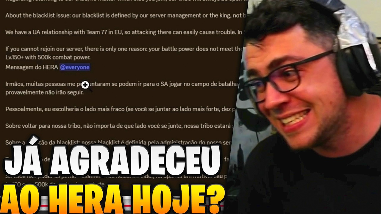 HERA SUSTENTANDO O MIRINHA MAIS UMA VEZ, BROTHERLONG SE PRONUNCIOU!  | MIR4