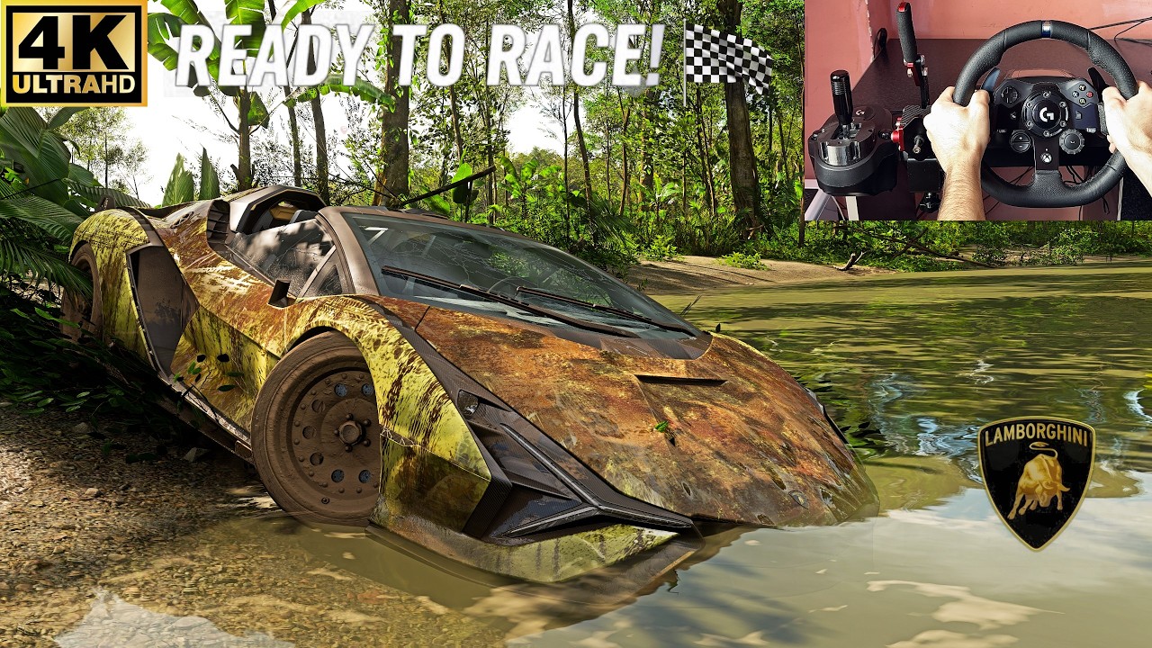 RESTORED & RACED VS HYPERCARS Lamborghini Sian Roadster | Forza Horizon 5  Steering Wheel Gameplay