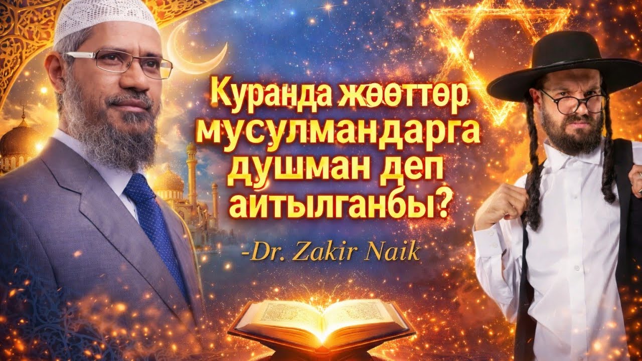 Др. Закир Найк | Куранда Жөөттөр мусулмандарга душман деп айтылганбы?