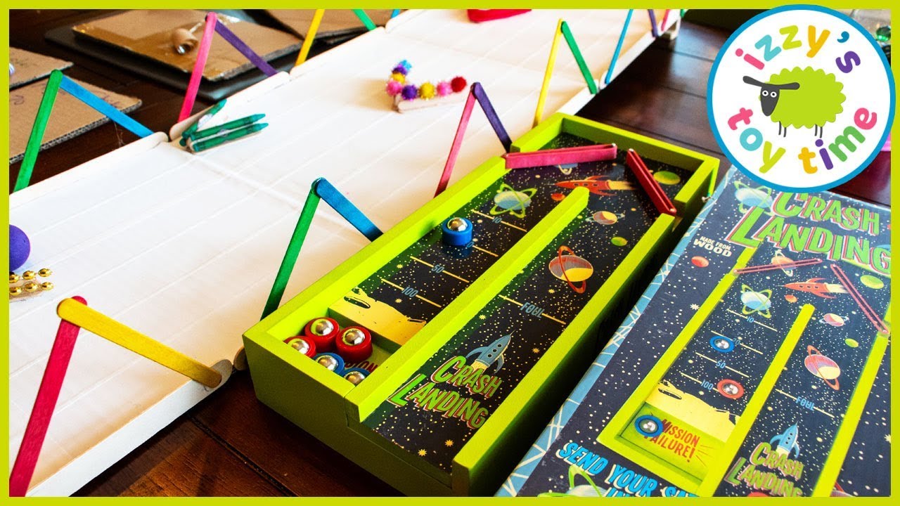 CRASH LANDING! Toys , DIY Games, Toy Cars, Board Games! Tons of Family Fun!