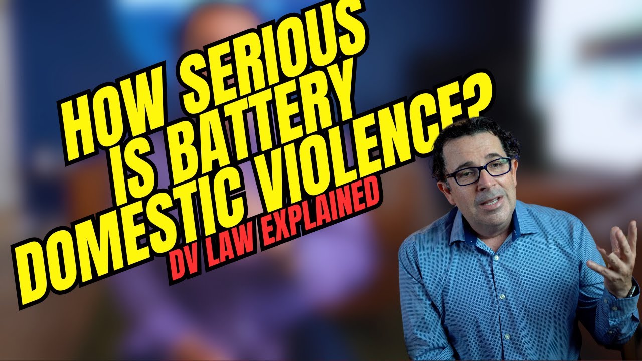 How Serious is a Battery Domestic Violence Charge?  Really....