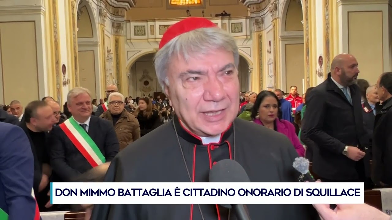 DON MIMMO BATTAGLIA È CITTADINO ONORARIO DI SQUILLACE